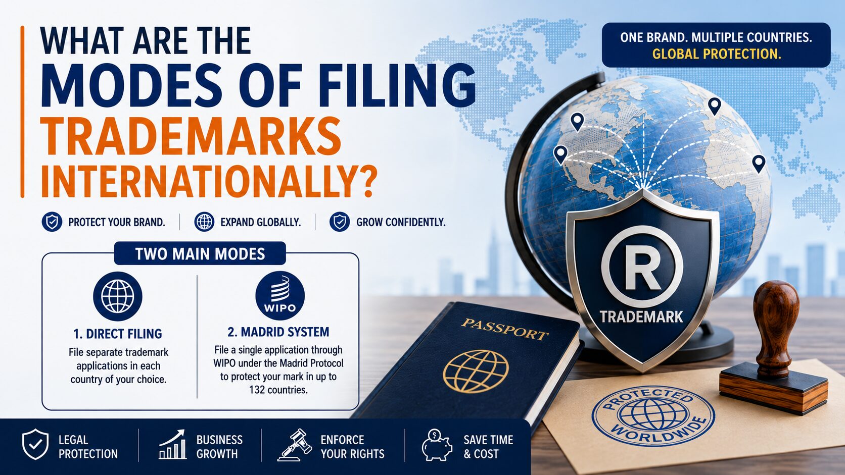 Read more about the article What Are the Modes of Filing Trademarks Internationally?