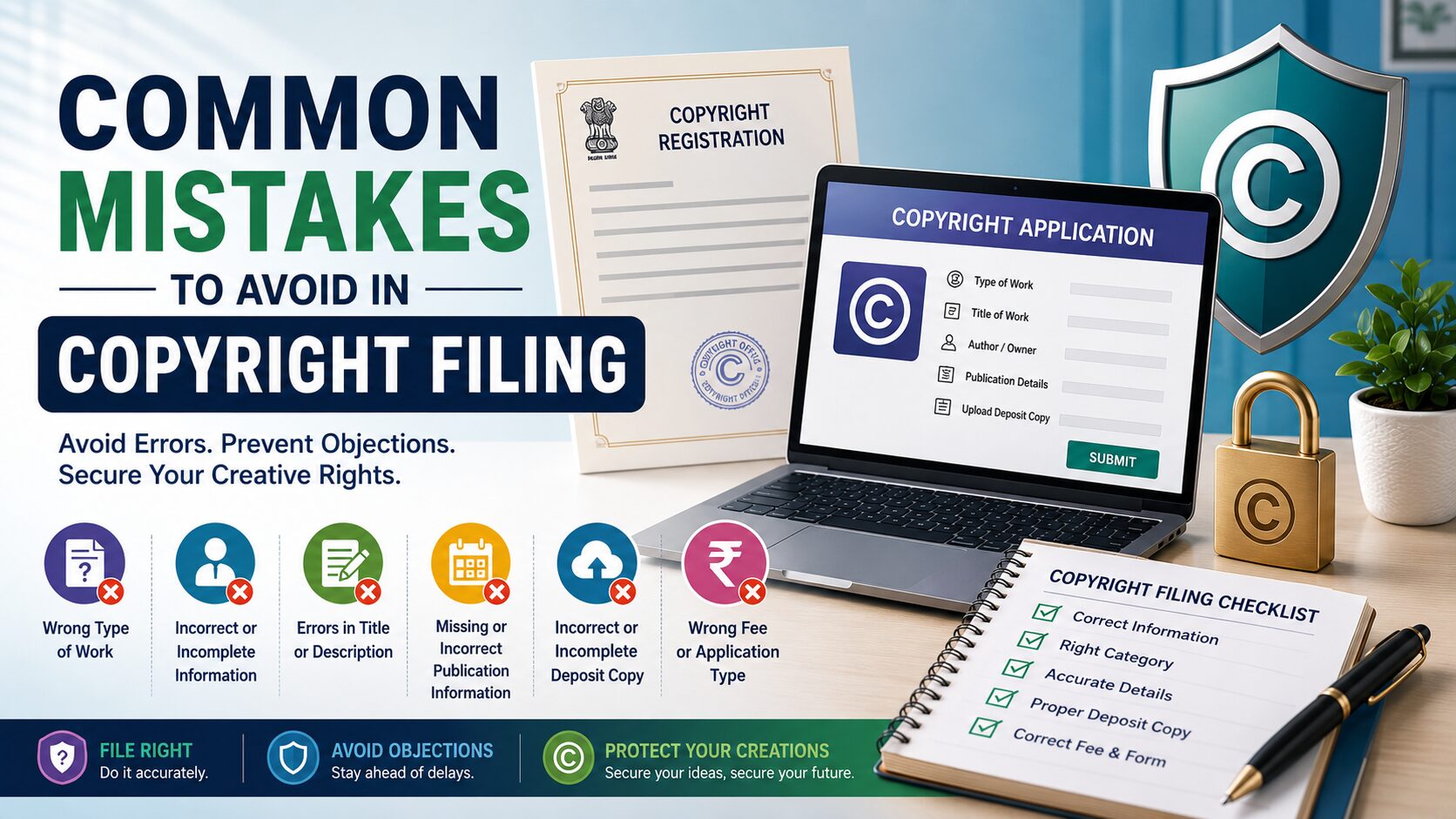You are currently viewing Common Mistakes to Avoid in Copyright Filing